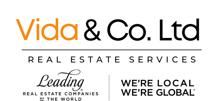 Logo featuring the word "Vida" in orange text.