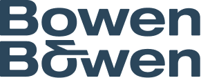 Logo of Bower & Bower in dark blue text with a horizontal line between the two words.