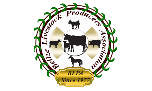 Logo of the Belize Livestock Producers Association featuring various animals and decorative elements.